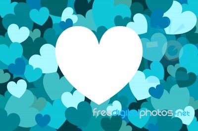 Hearts Frame Stock Image