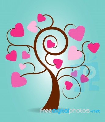 Hearts Symbol Of  Valentine Stock Image