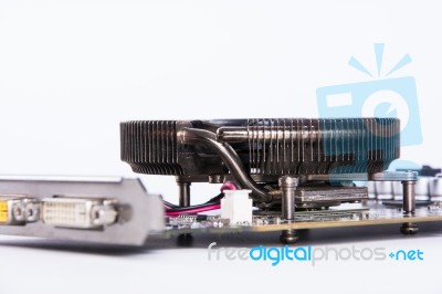 Heatsink Computer Graphics Card Stock Photo