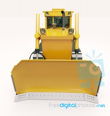 Heavy Crawler Bulldozer Stock Image