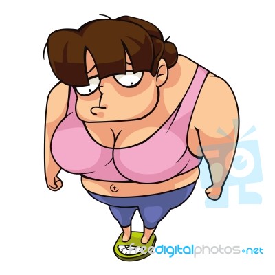 Heavy Weight Girl Stock Image