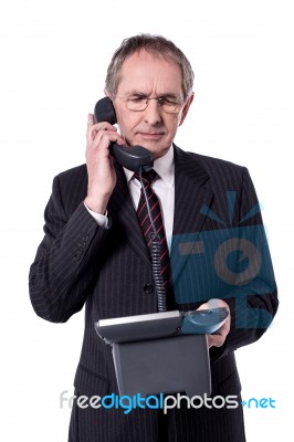 Hello! Can You Hear Me? Stock Photo