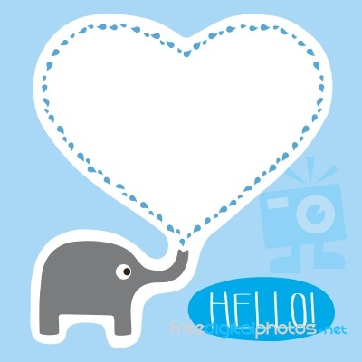 Hello Card1 Stock Image