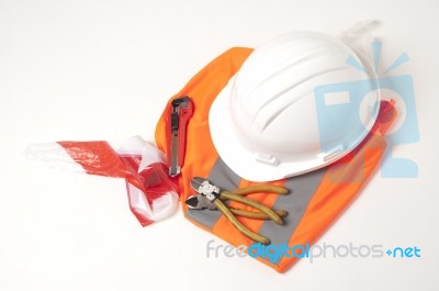 Helmet And Coat Stock Photo