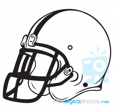 Helmet Football Stock Image