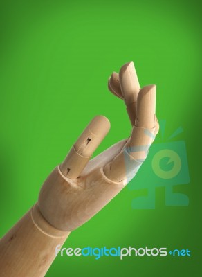 Helping Wooden Hand Stock Image