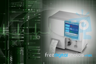 Hematology Analyzer Stock Image