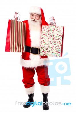 Here Are Your Gift Bags, Merry Christmas Stock Photo