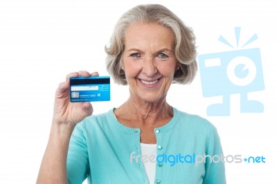 Here Is My Plastic Card Stock Photo