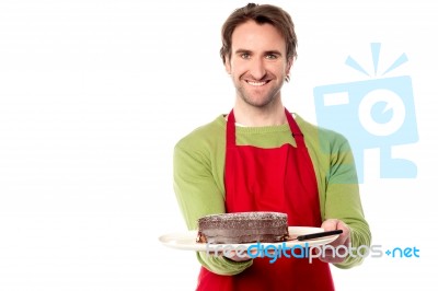 Here Is Your Order Sir Stock Photo