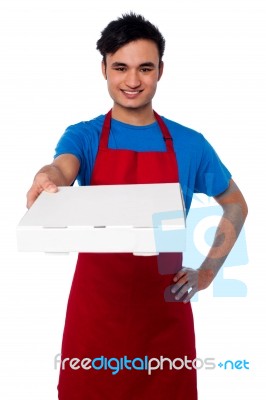 Here Is Your Order Sir Stock Photo