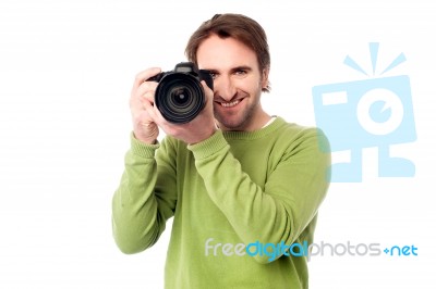 Here We Go... Smile Please! Stock Photo