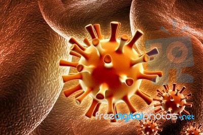 Herpes Virus Stock Image