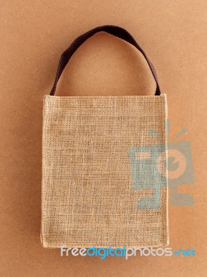 Hessian Bag Stock Photo