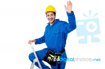 Hey Guys, Time For Some Team Work! Stock Photo