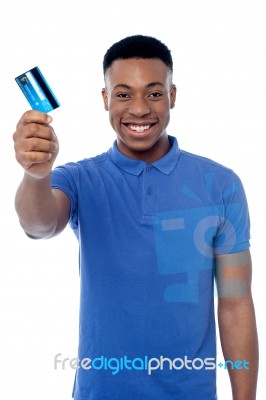 Hey, Is This Your Cash Card ? Stock Photo