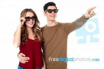 Hey Sweetheart, Check That Out! Stock Photo