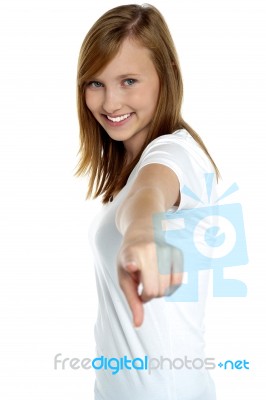 Hey You! Yes You Stock Photo