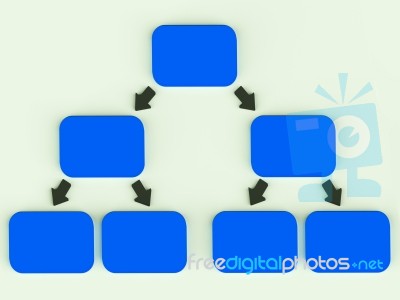 Hierarchyl Diagram Stock Image