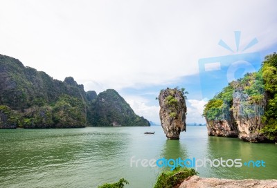 High Angle View Khao Tapu Island Stock Photo