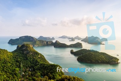 High Angle View Mu Ko Ang Thong Stock Photo