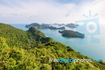 High Angle View Mu Ko Ang Thong Stock Photo