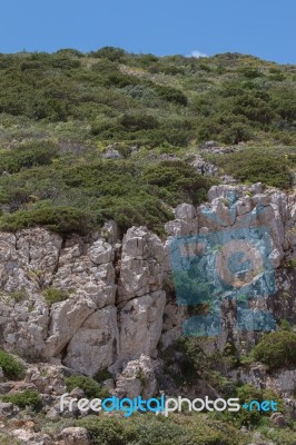 High Coastline Cliffs Stock Photo