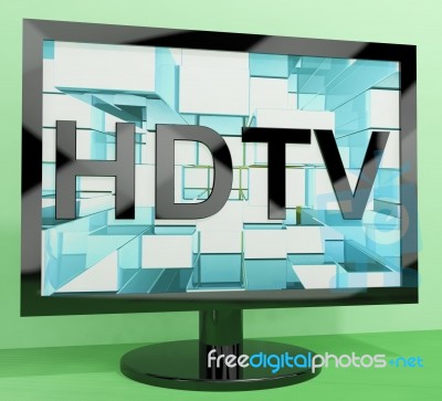 High Definition Television Stock Image