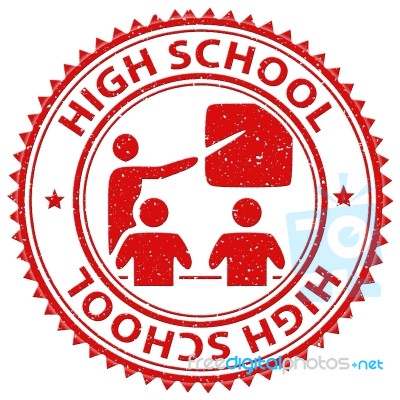 High School Indicates Eleventh Grade And Learning Stock Image