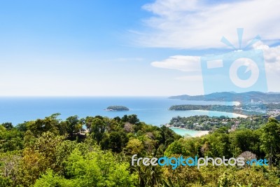 High View Hat Kata Karon In Phuket Island Stock Photo