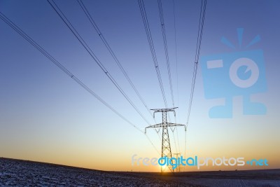 High Voltage Stock Photo