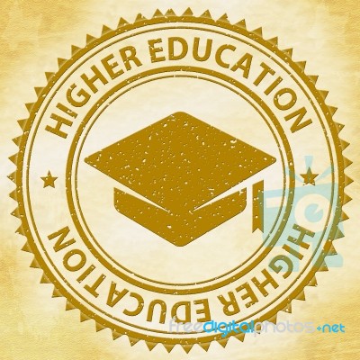 Higher Education Shows Graduate School And College Stock Image