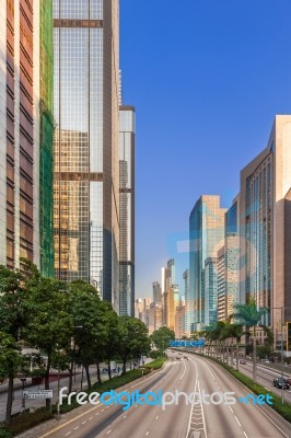 Highrise Buildings In Hong Kong, China Stock Photo