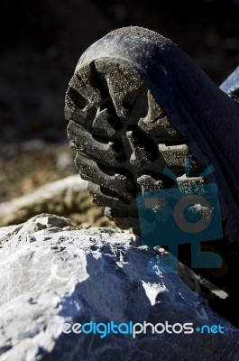 Hiking Boots Stock Photo