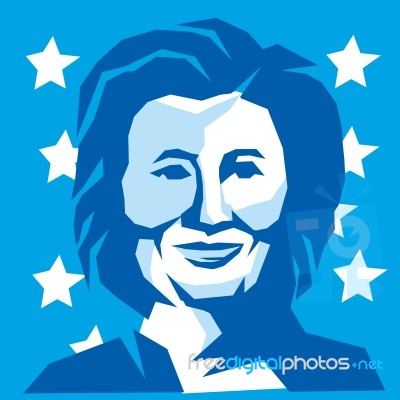 Hillary Clinton Democratic President 2016 Stock Image