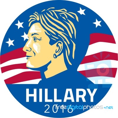 Hillary Clinton President 2016 Stock Image