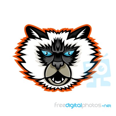 Himalayan Cat Mascot Stock Image