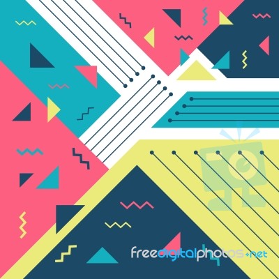 Hipster Geometric Background Stock Image