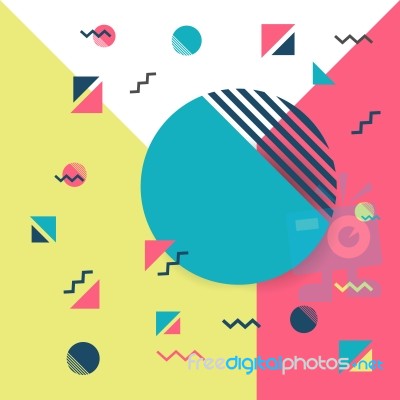 Hipster Geometric Background Stock Image