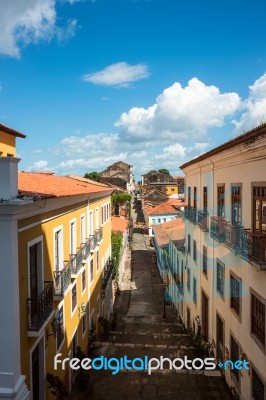 Historic City Of Sao Luis, Maranhao State, Brazil Stock Photo