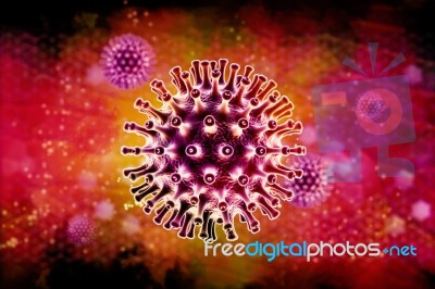 Hiv Virus Stock Image