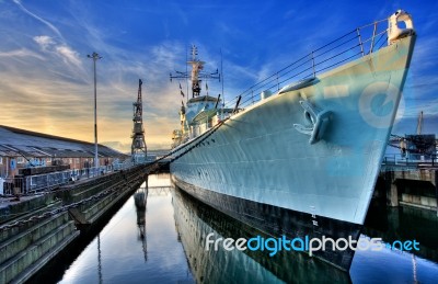 HMS Cavalier Stock Photo