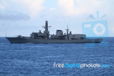 Hms Kent F78 Stock Photo