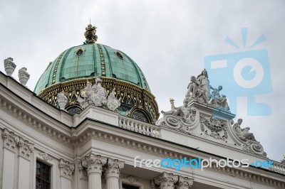 Hofburg At Heldenplatz In Vienna Stock Photo