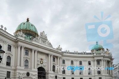 Hofburg At Heldenplatz In Vienna Stock Photo