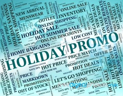 Holiday Promo Showing Go On Leave And Time Off Stock Image