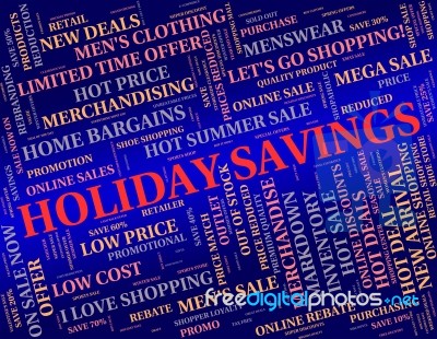 Holiday Savings Representing Go On Leave And Investment Money Stock Image