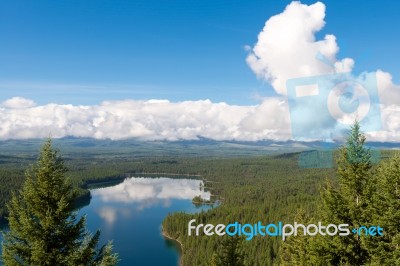 Holland Lake Stock Photo