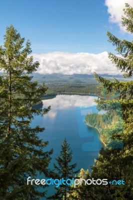 Holland Lake Stock Photo