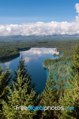 Holland Lake Stock Photo